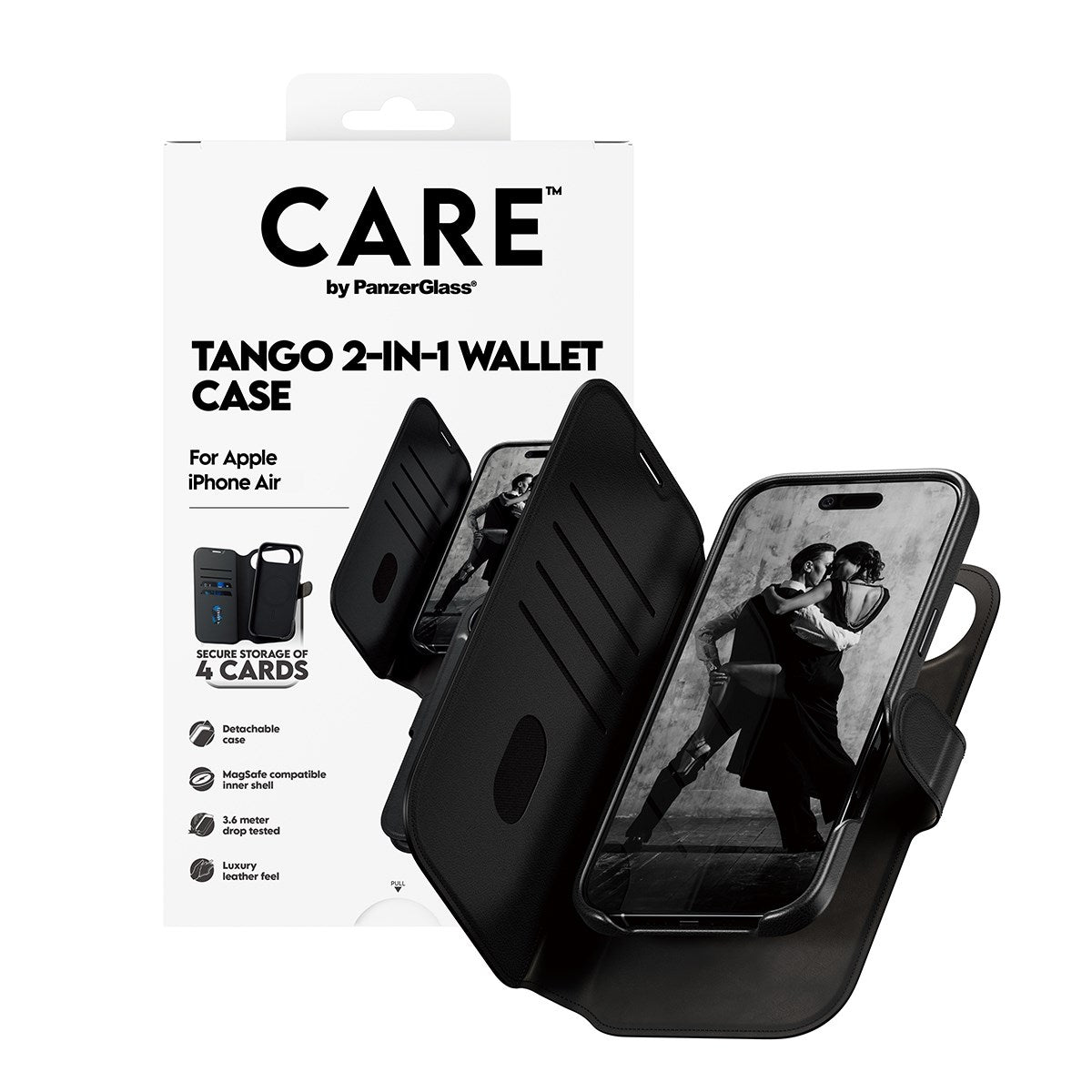 CARE™ by PanzerGlass® Tango 2-in-1 Wallet Case w. MagSafe iPhone Air
